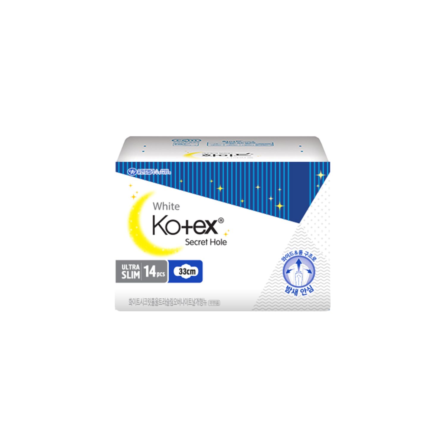 Kotex торгомсог, нимгэн шөнийн хэрэглэл 33см / 14ш